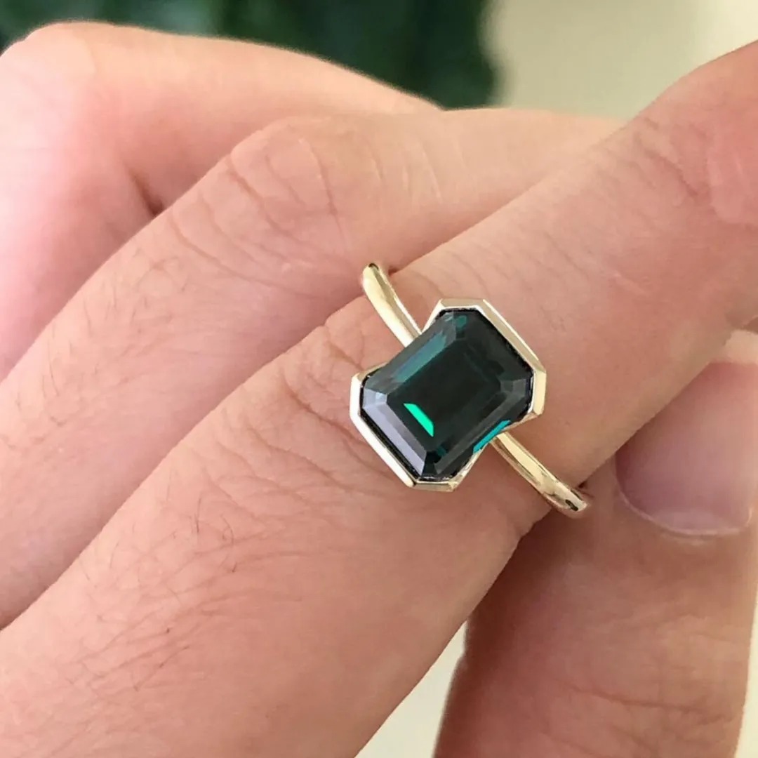 /public/photos/live/Half Bezel Set Moissanite Green Emerald Ring 510 (5).webp